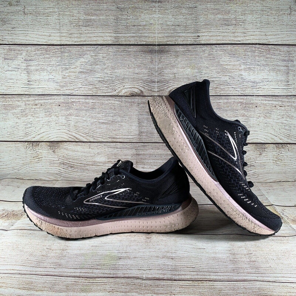 Brooks Womens Size 9 Glycerin GTS 19 Running Shoes Black 1203441B074 Lace Up - Picture 8 of 13